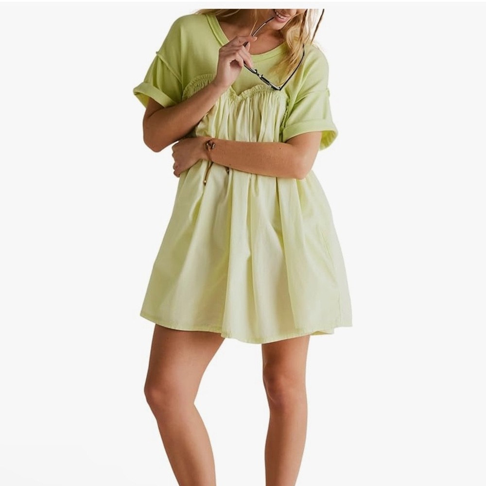 Free People Catalina Mini  Babydoll Dress Size Small - Picture 4 of 7